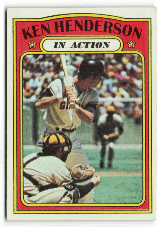 1972 Topps #444 Ken Henderson IA