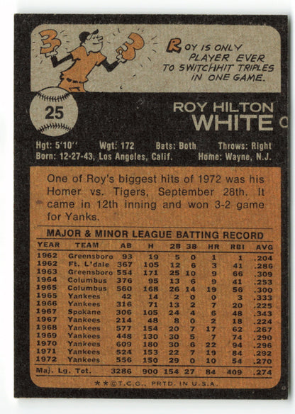 1973 Topps #025 Roy White