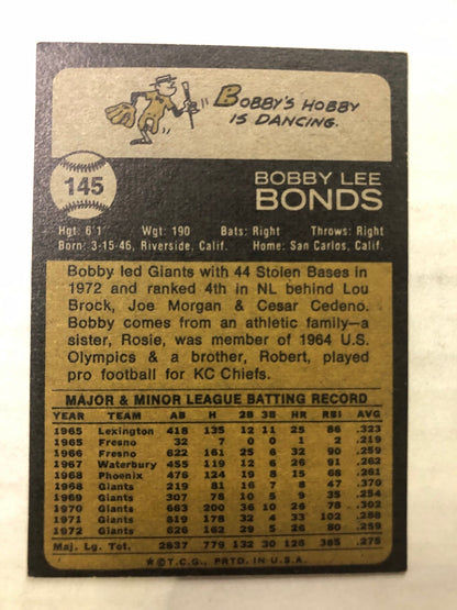 1973 Topps #145 Bobby Bonds