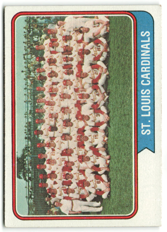 1974 Topps #036 St. Louis Cardinals Team Card