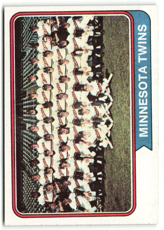 1974 Topps #074 Minnesota Twins Team Card