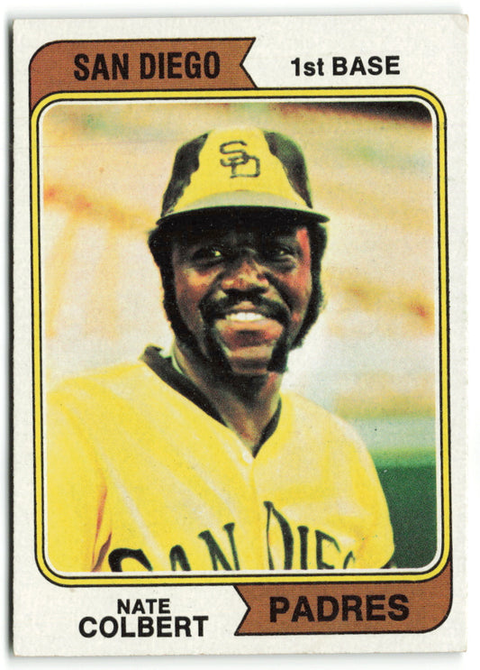 1974 Topps #125a Nate Colbert VAR: San Diego