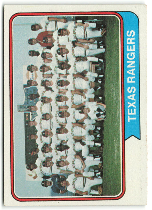 1974 Topps #184 Texas Rangers Team Card