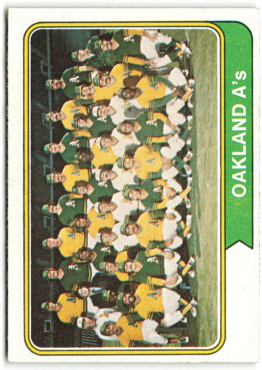 1974 Topps #246 Oakland A's Team Card