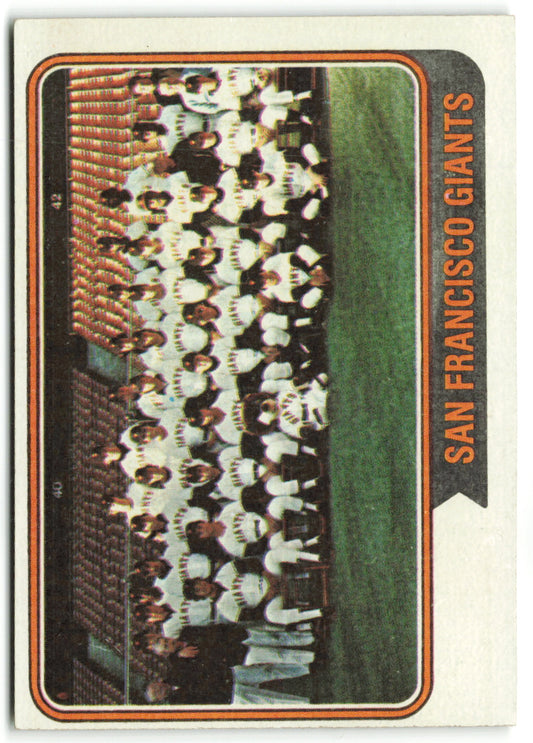 1974 Topps #281 San Francisco Giants Team Card