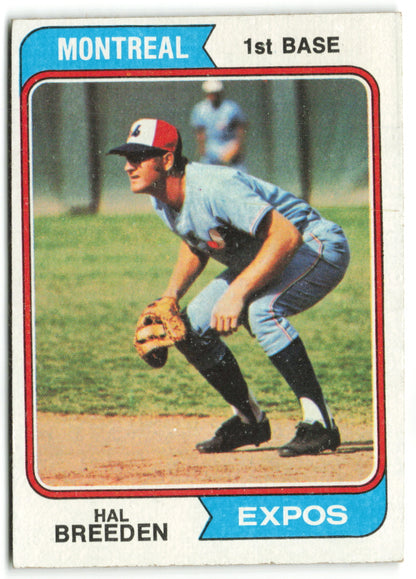 1974 Topps #297 Hal Breeden