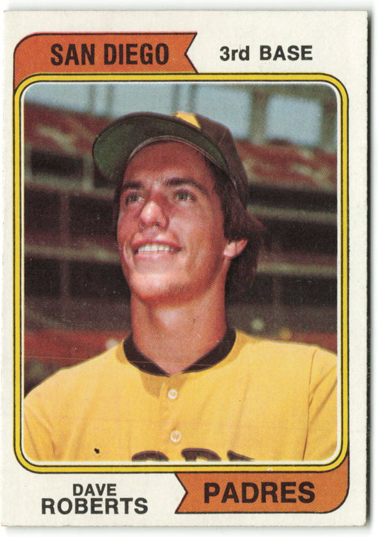 1974 Topps #309a Dave Roberts VAR: San Diego