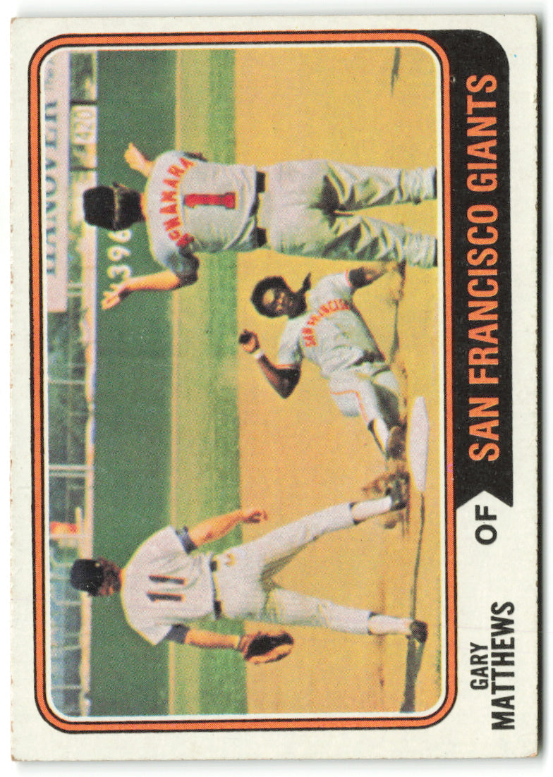 1974 Topps #386 Gary Matthews