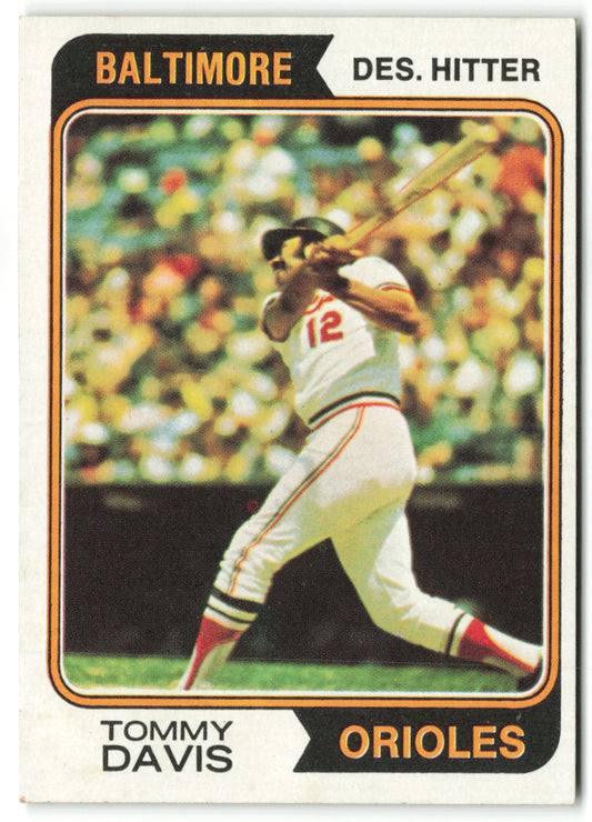 1974 Topps #396 Tommy Davis