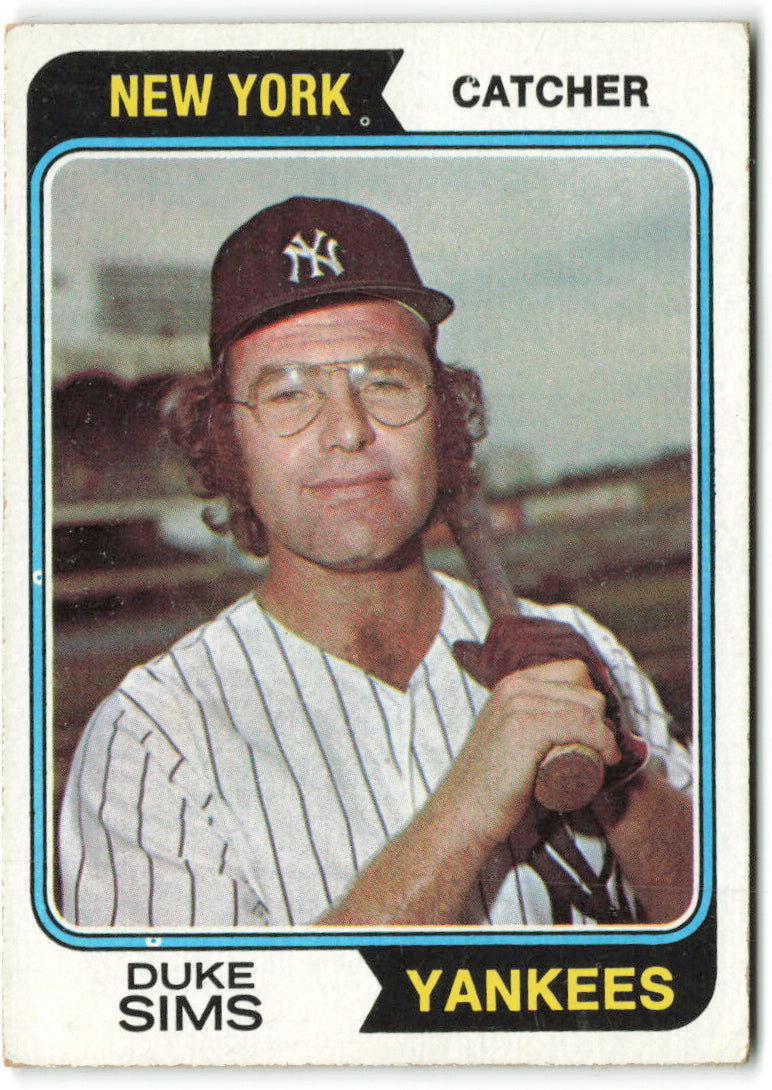 1974 Topps #398 Duke Sims