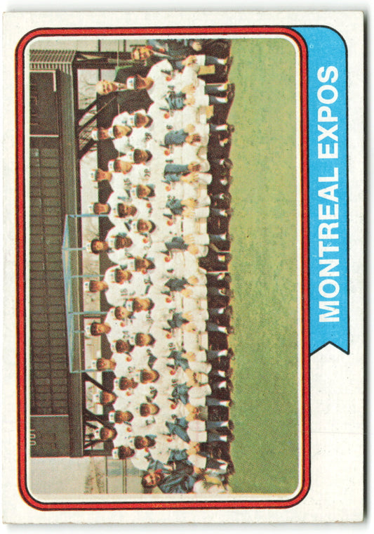 1974 Topps #508 Montreal Expos Team Card