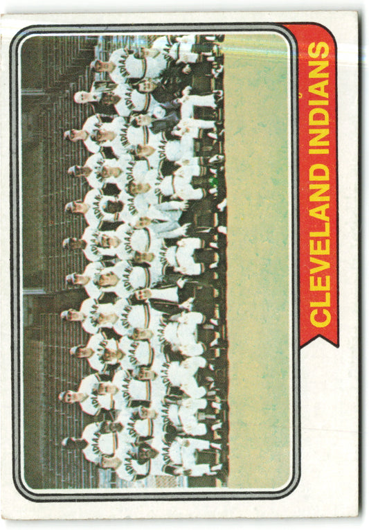 1974 Topps #541 Cleveland Indians Team Card