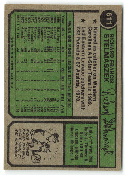 1974 Topps #611 Rick Stelmaszek