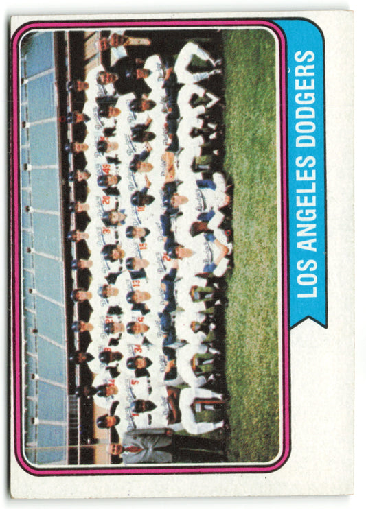 1974 Topps #643Los Angeles Dodgers Team Card