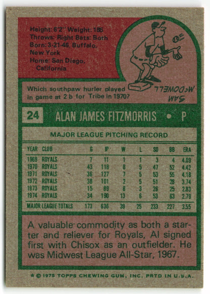 1975 Topps #024 Al Fitzmorris