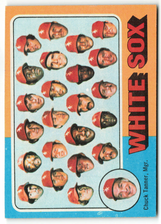 1975 Topps #276 Chicago White Sox Team Card/C.Tanner