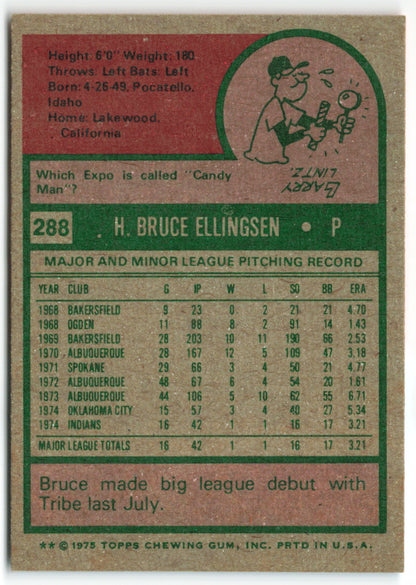 1975 Topps #288 Bruce Ellingsen