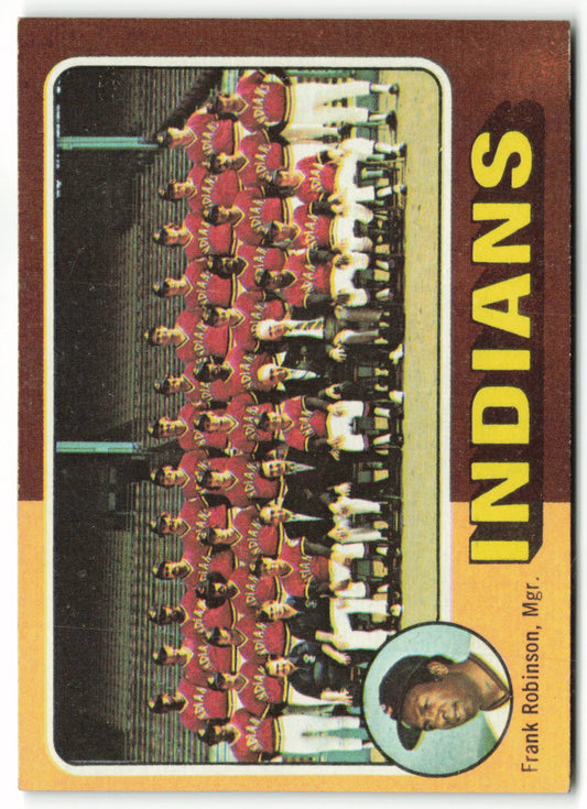 1975 Topps #331 Cleveland Indians Team Card/Frank Robinson