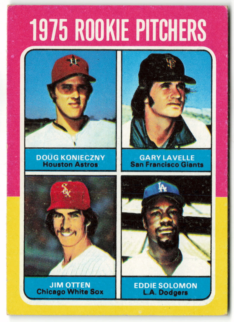 1975 Topps #624 Rookie Pitchers