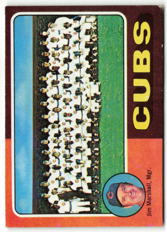 1975 Topps #638 Cubs Team