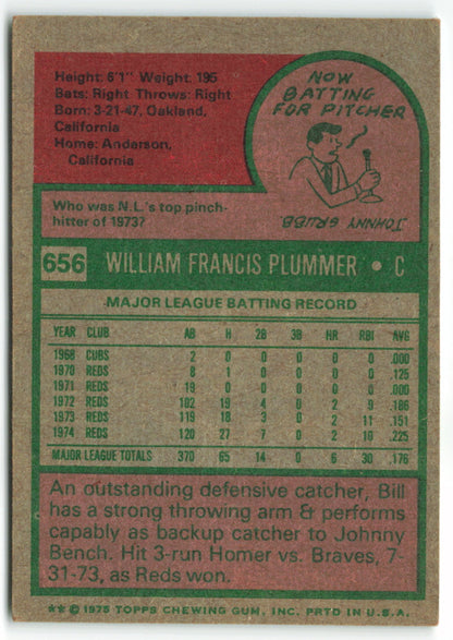 1975 Topps #656 Bill Plummer