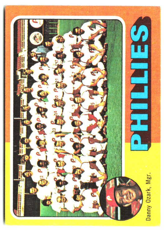 1975 Topps Mini #046 Philadelphia Phillies Team Card/D.Ozark