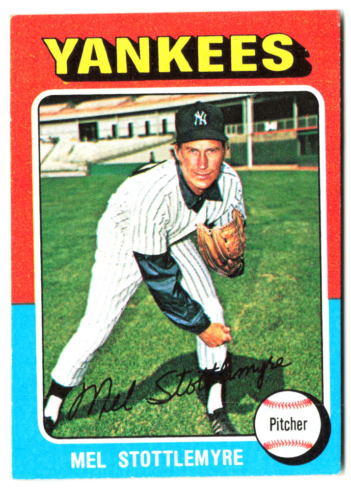 1975 Topps Mini #183 Mel Stottlemyre