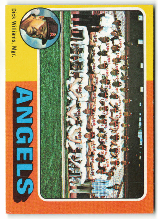 1975 Topps Mini #236 California Angels Team Card/D.Williams