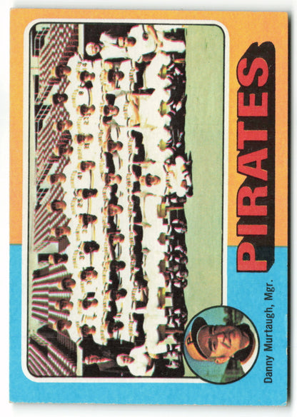 1975 Topps Mini #304 Pittsburgh Pirates Team Card/D.Murtaugh