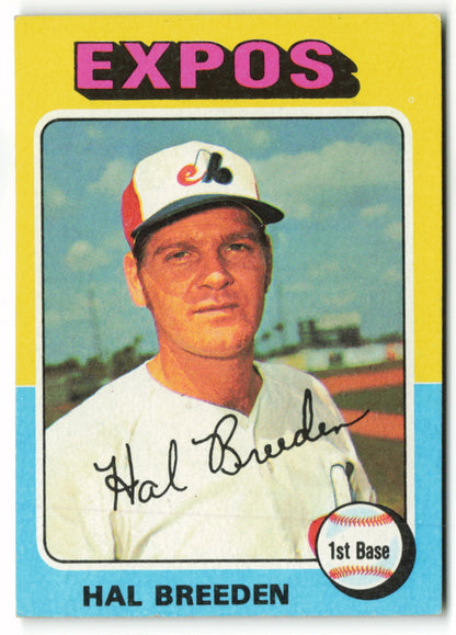 1975 Topps Mini #341 Hal Breeden