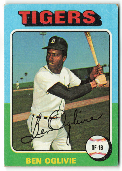 1975 Topps Mini #344 Ben Oglivie