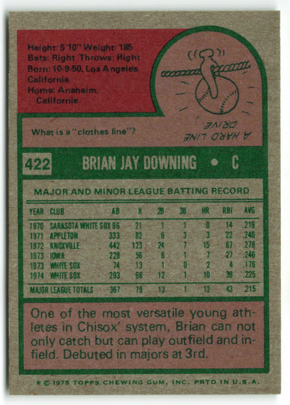 1975 Topps Mini #422 Brian Downing