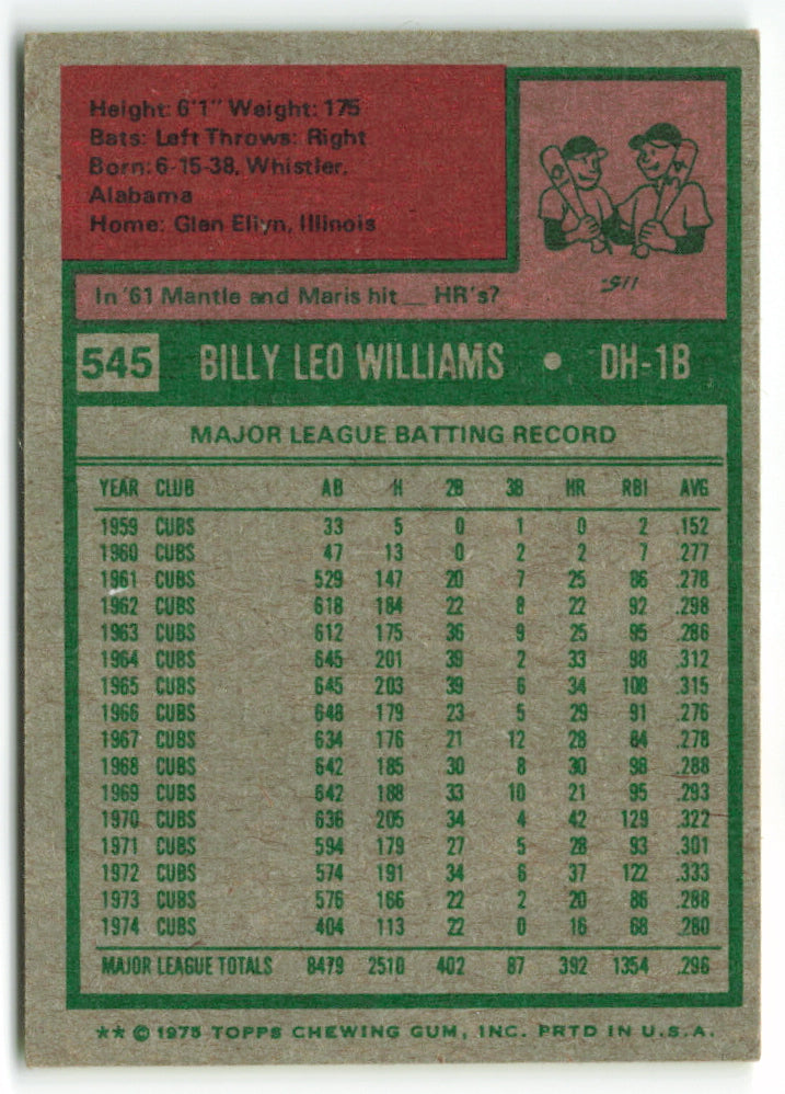 1975 Topps Mini #543 Larry Biittner