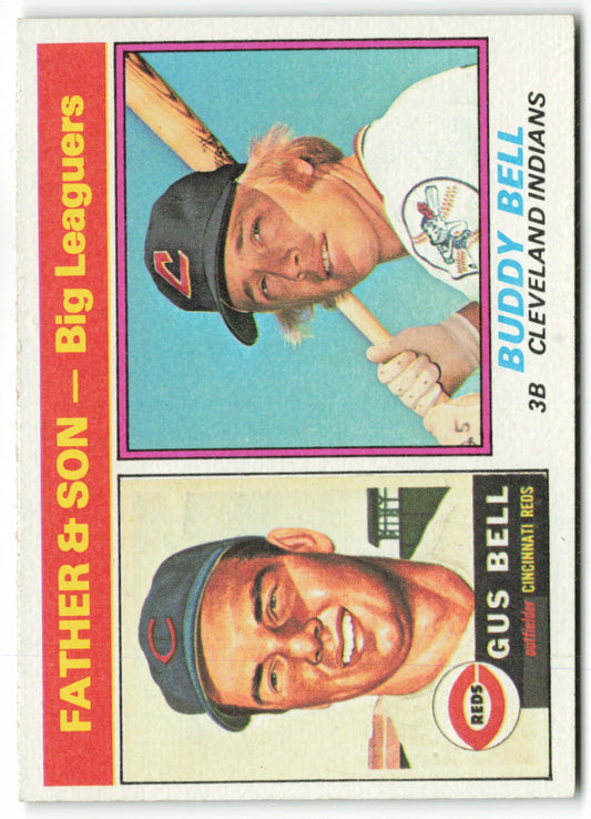 1976 Topps #066 Gus Bell / Buddy Bell Father & Son