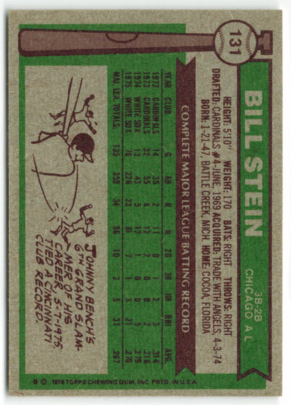 1976 Topps #131 Bill Stein RC