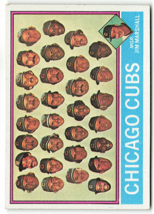 1976 Topps #277 Chicago Cubs / Jim Marshall - Team Card