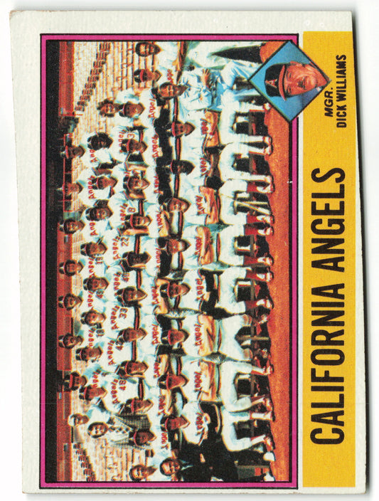 1976 Topps #304 California Angels / Dick Williams - Team Card