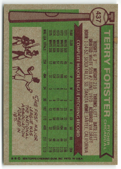 1976 Topps #437 Terry Forster