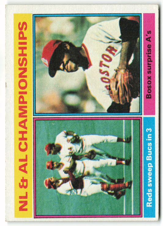 1976 Topps #461 NL & AL Championships LCS