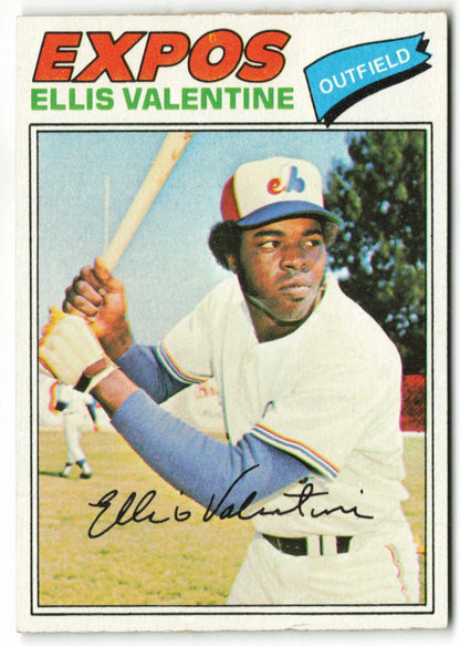 1977 Topps #052 Ellis Valentine