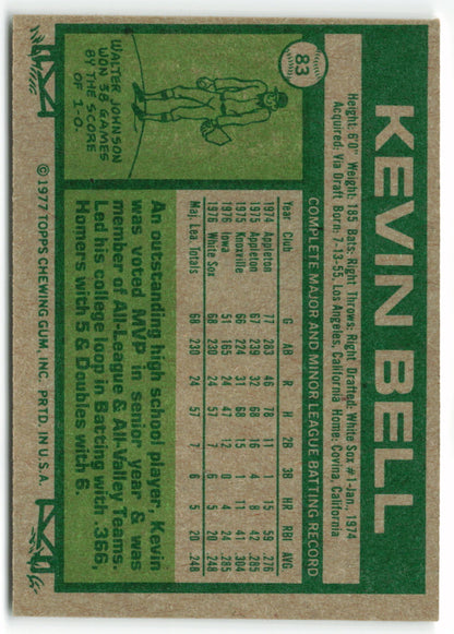 1977 Topps #083 Kevin Bell RC