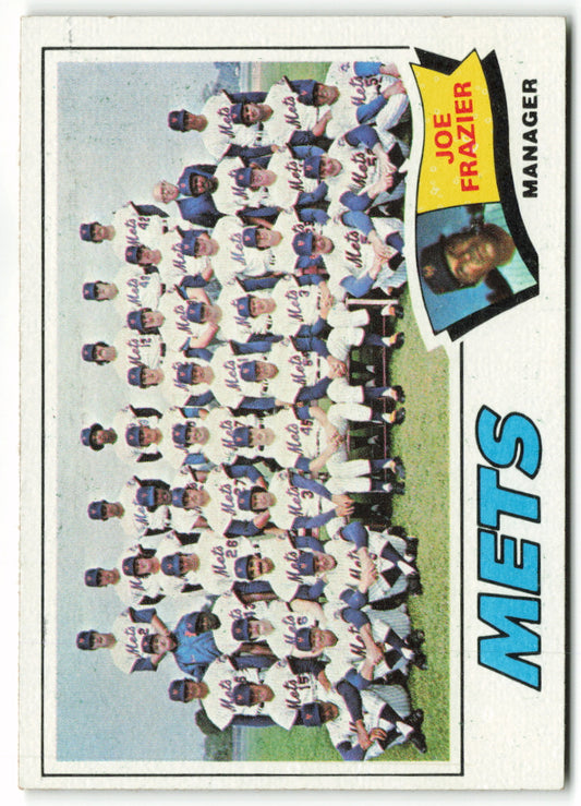 1977 Topps #259 New York Mets / Joe Frazier Team Card, MGR