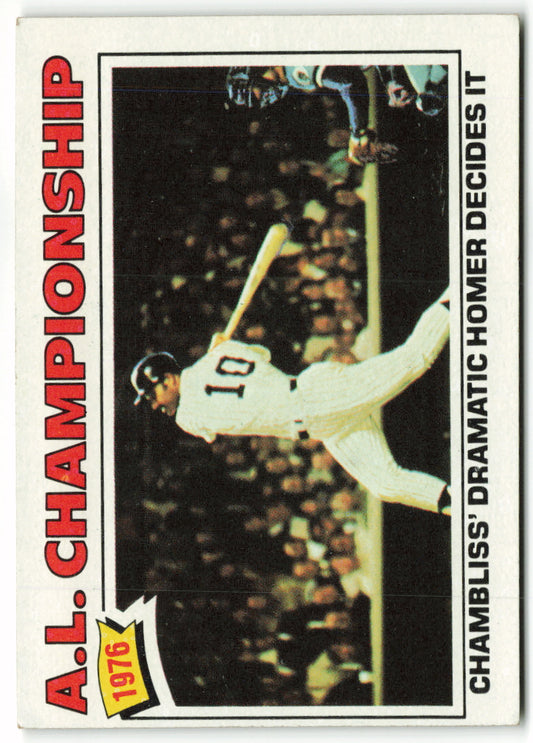 1977 Topps #276 1976 A.L. Championship ALCS