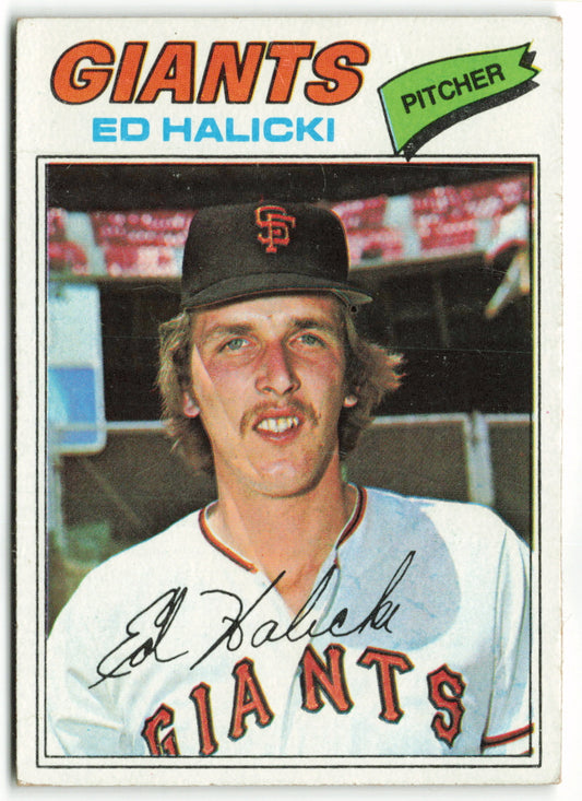 1977 Topps #343 Ed Halicki