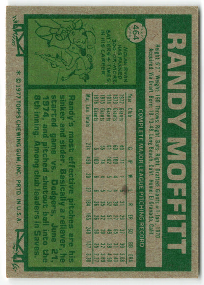 1977 Topps #464 Randy Moffitt