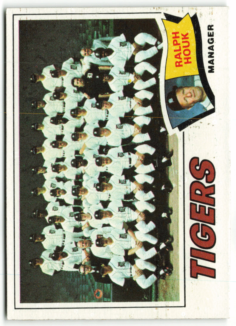 1977 Topps #621 Detroit Tigers / Ralph Houk Team Card, MGR