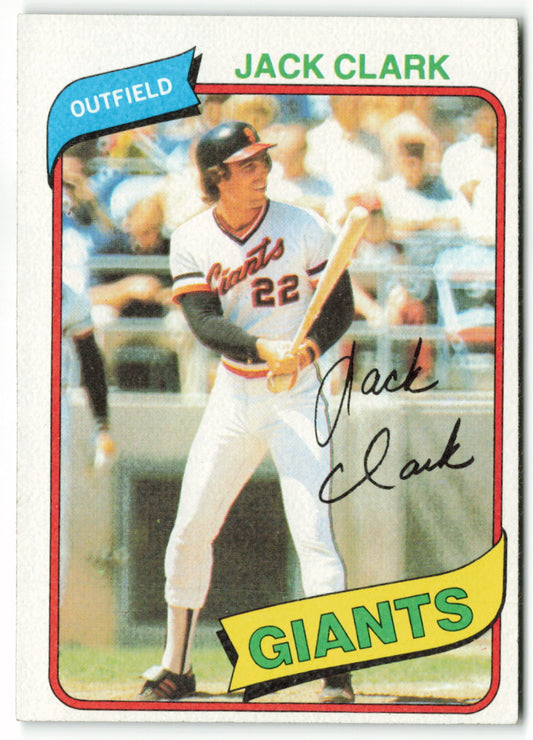 1980 Topps #167 Jack Clark