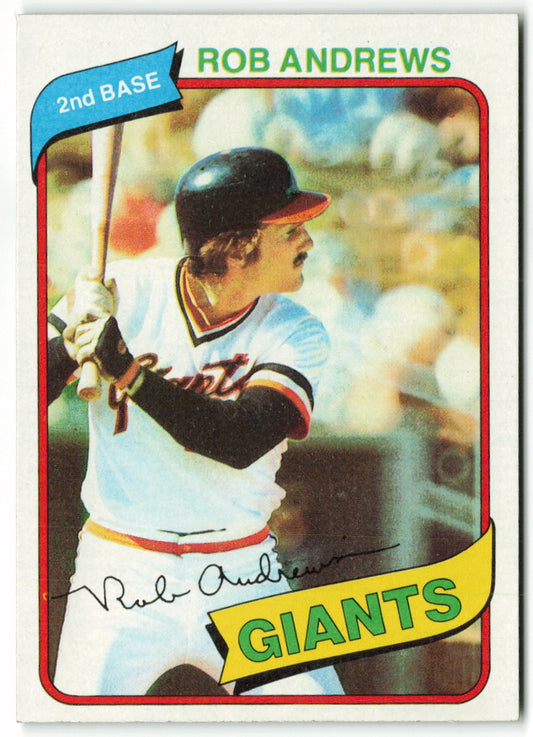 1980 Topps #279 Rob Andrews