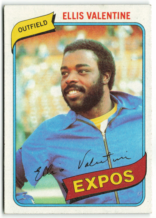 1980 Topps #395 Ellis Valentine