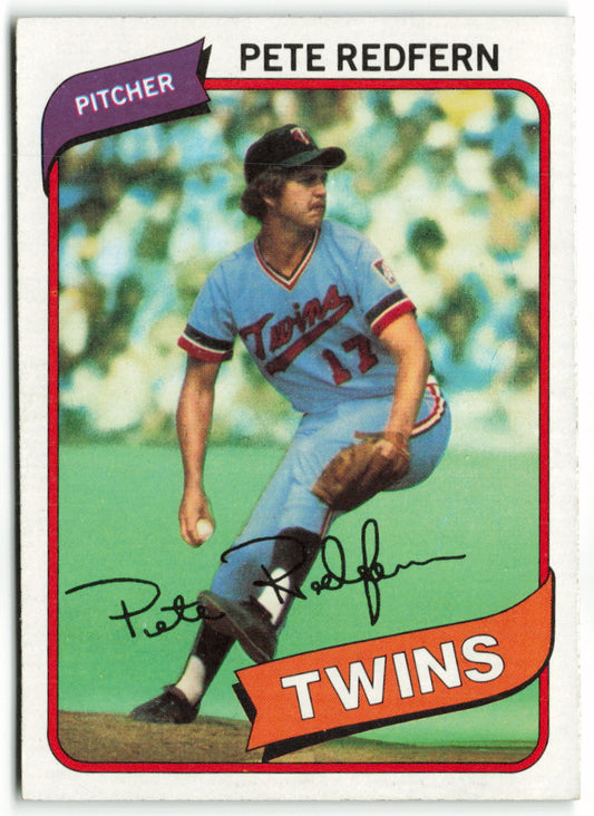 1980 Topps #403 Pete Redfern